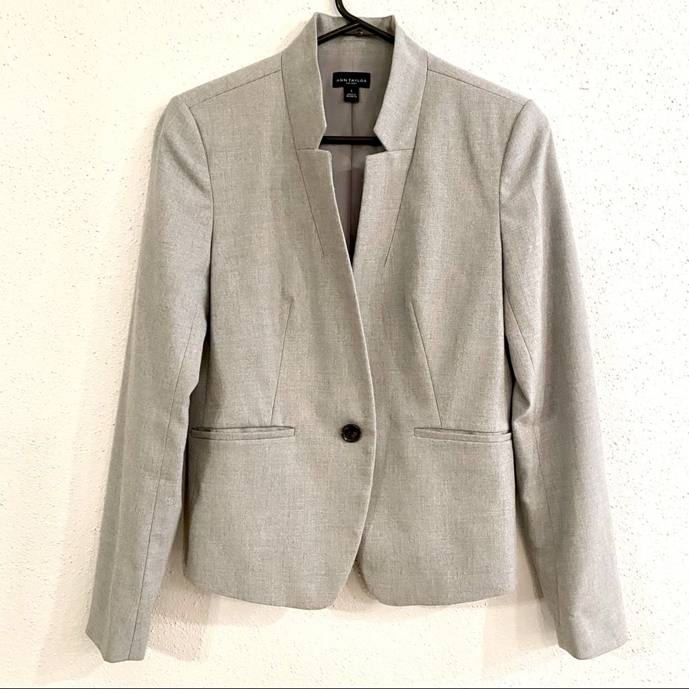 Ann Taylor gray blazer